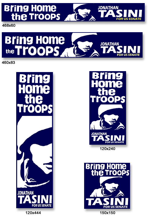 Tasini For New York Banners
